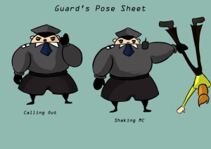 poses guard